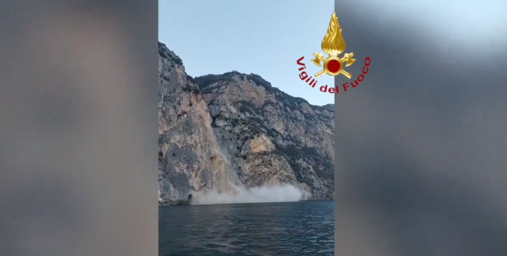 Ιταλία: Βίντεο κατέγραψε την στιγμή κατολίσθησης σε βουνοπλαγιά στην λίμνη Γκάρντα