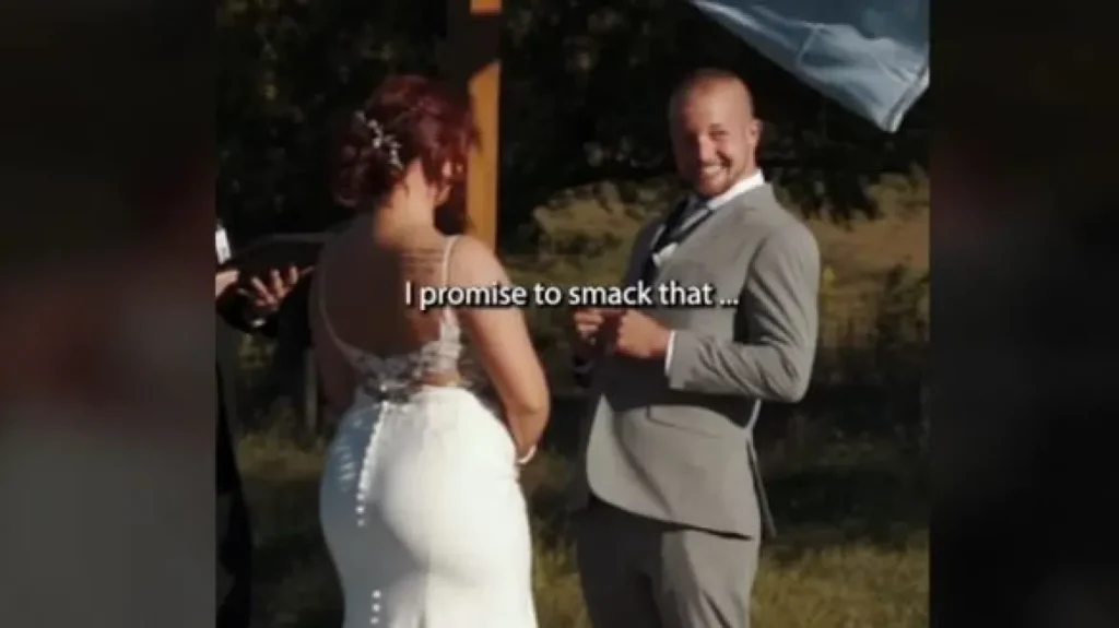Σάλος στο TikTok με γαμπρό που μίλησε μόνο για τα… οπίσθια της νύφης στους γαμήλιους όρκους του
