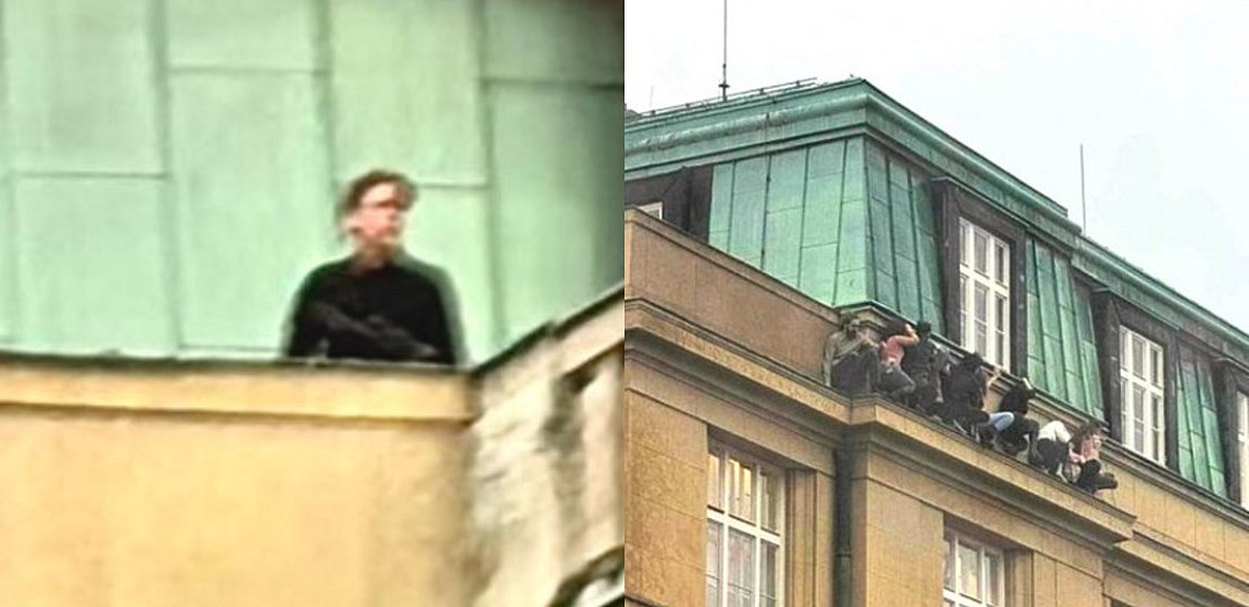 Μακελειό στην Πράγα: Βίντεο ντοκουμέντο δείχνει τον 24χρονο δράστη να πυροβολεί και να «σπέρνει» τον θάνατο