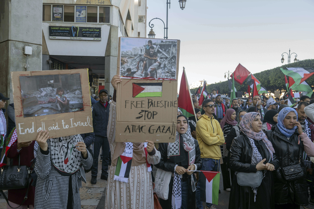 Μαρόκο: Χιλιάδες διαδηλωτές στους δρόμους υπέρ των Παλαιστινίων