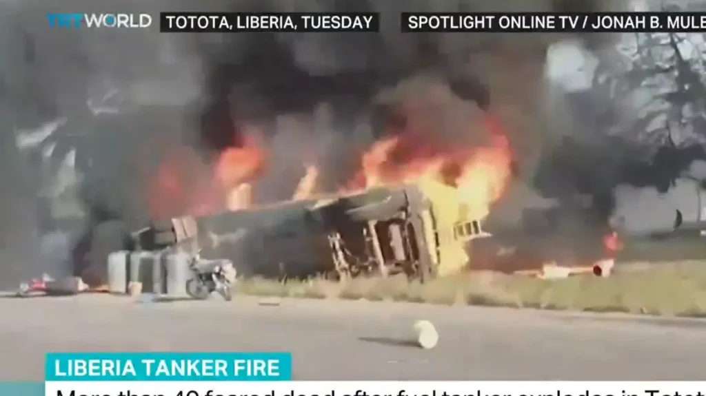Λιβερία: Οι αρχές φοβούνται πως έχασαν τη ζωή τους τουλάχιστον 40 άνθρωποι στην έκρηξη βυτιοφόρου με καύσιμα