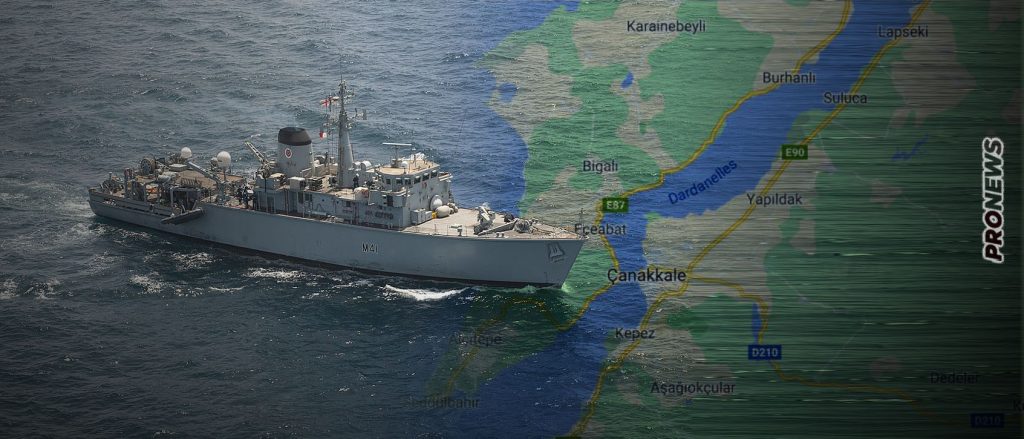 Η Τουρκία έκλεισε πάλι τα Στενά των Δαρδανελίων – Δεν επέτρεψε σε βρετανικά πολεμικά πλοία να μπουν στην Μαύρη Θάλασσα