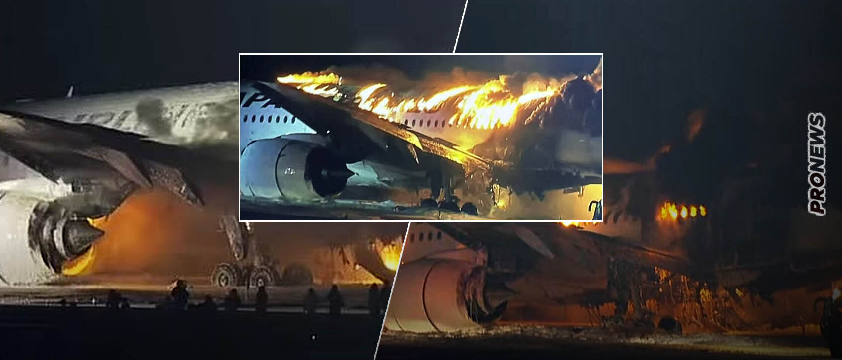 Τόκιο: Στις φλόγες τυλίχθηκε αεροσκάφος της Japan Airlines στο αεροδρόμιο! – Επιβάτες τρέχουν να σωθούν (βίντεο)