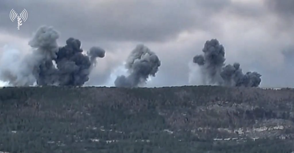 Τα ισραηλινά μαχητικά σάρωσαν με βομβαρδισμό θέσεις της Χεζμπολάχ στο Λίβανο (βίντεο)