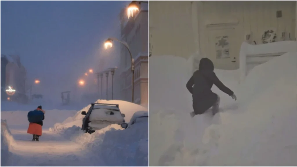 Νορβηγία: Πολικές θερμοκρασίες και σφοδρές χιονοπτώσεις – Σκάβουν για να μπουν στα σπίτια τους (βίντεο)