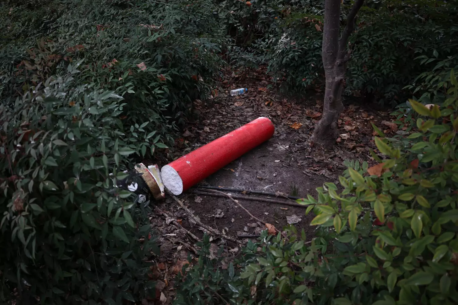 Εικόνες ντροπής στη Λάρισα: Κατέστρεψαν τον χριστουγεννιάτικο στολισμό σε πλατεία (φώτο)