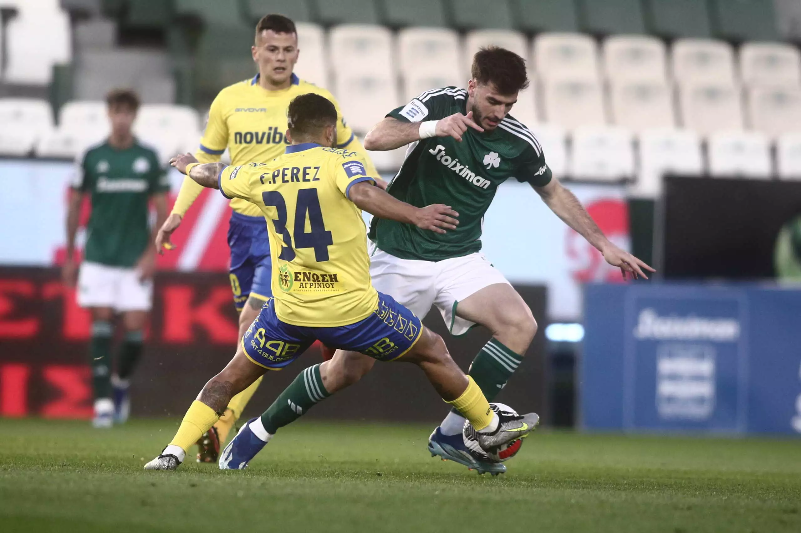 Ο Παναθηναϊκός επικράτησε με σκορ 2-1 του Παναιτωλικού στη Λεωφόρο