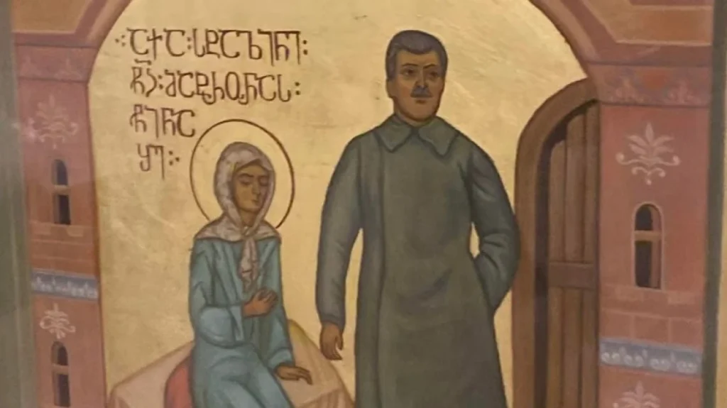 Γεωργία: Σάλος με την εικόνα που δείχνει την Αγία Ματρώνα να ευλογεί τον Ι.Στάλιν 