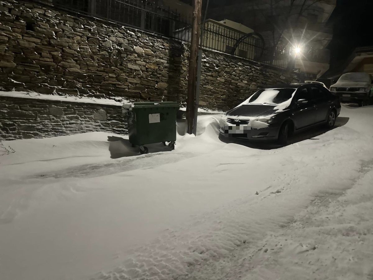 Λάρισα: Χιόνια σε Ελασσόνα, Τέμπη και Ραψάνη – Εντυπωσιακές εικόνες (βίντεο)