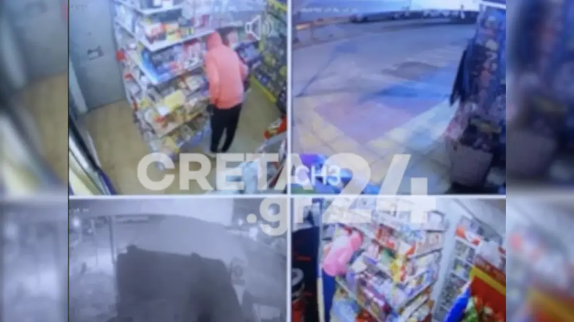 Κρήτη: Ατάραχος δράστης προσπαθεί να ληστέψει επίμονα περίπτερο – Βίντεο ντοκουμέντο 