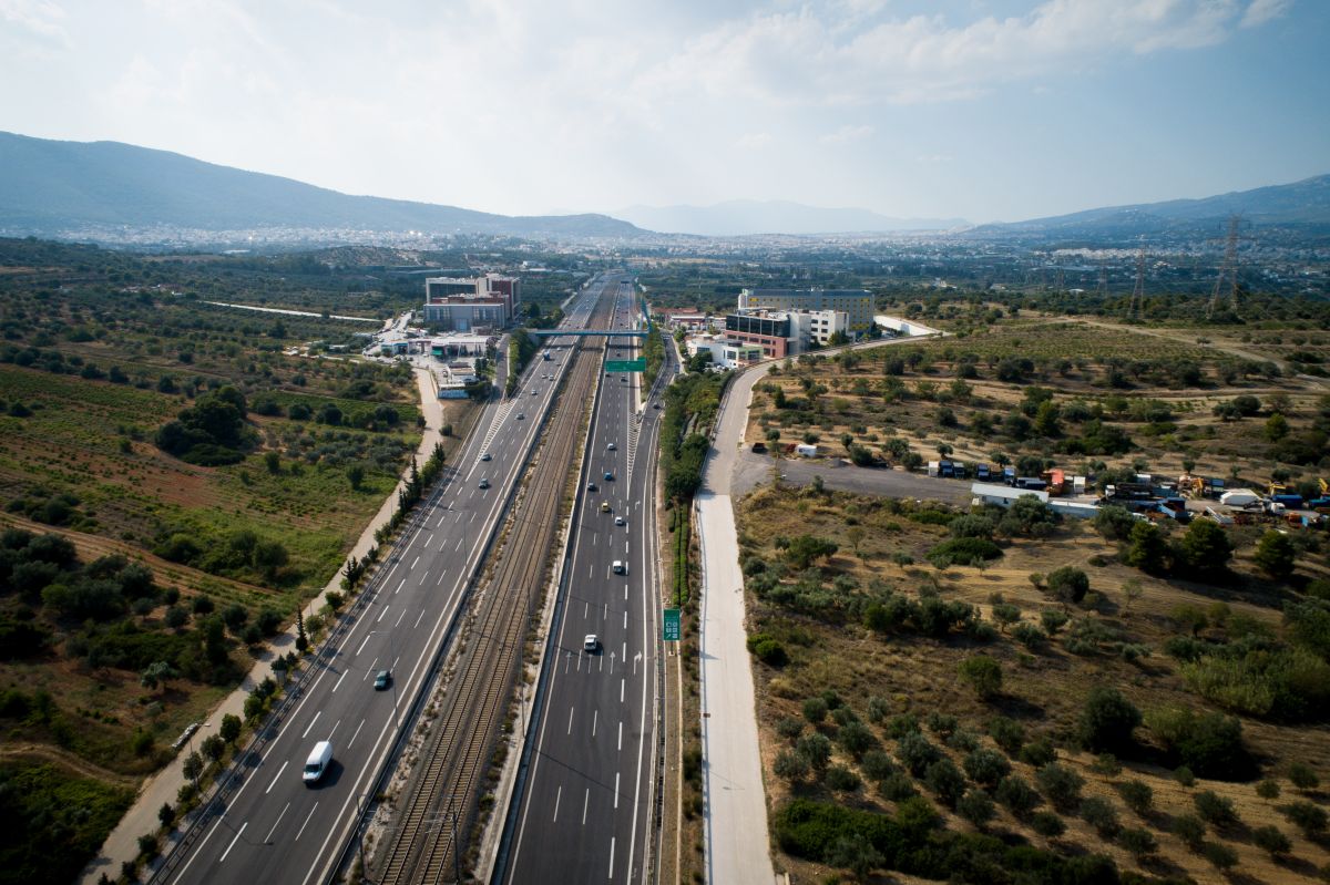 Η είσοδος της Αττικής Οδού που θα παραμείνει κλειστή σήμερα το βράδυ λόγω εργασιών