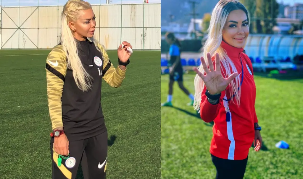 Η πρώτη γυναίκα προπονητής στην Αλβανία είναι Τουρκάλα και θυμίζει περισσότερο πρωταγωνίστρια ερωτικών ταινιών! (φώτο)