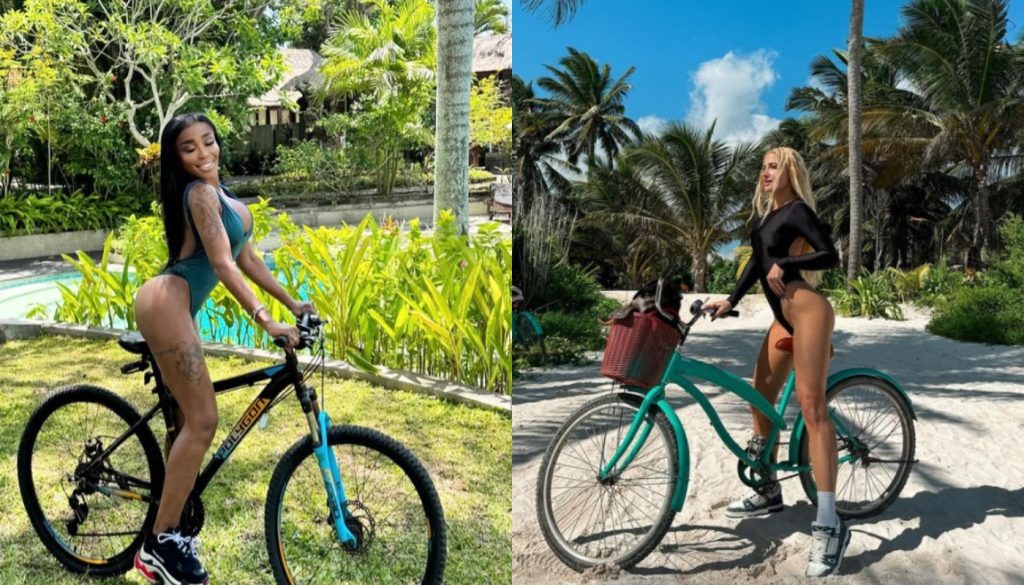 Οι πόζες της Ε.Ελέτσι πάνω σε ποδήλατο που… θυμίζουν Ι.Τούνη (φώτο)