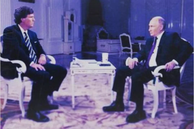 Οι πρώτες φωτογραφίες της συνέντευξης Τάκερ Κάρλσον με Β.Πούτιν