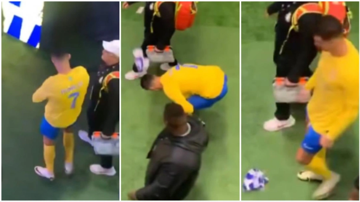 Προκλητικός ο Ρονάλντο: Έτριψε κασκόλ της Αλ Χιλάλ στα γεννητικά του όργανα και το πέταξε στην εξέδρα (βίντεο)