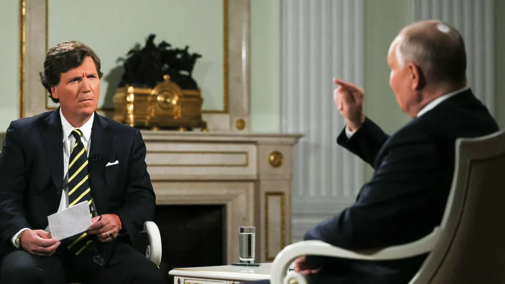 B.Πούτιν σε Τ.Κάρλσον: «Οι ΗΠΑ δεν κυβερνώνται από τους εκλεγμένους προέδρους – Η αμερικανική δημοκρατία είναι μια ψευδαίσθηση»