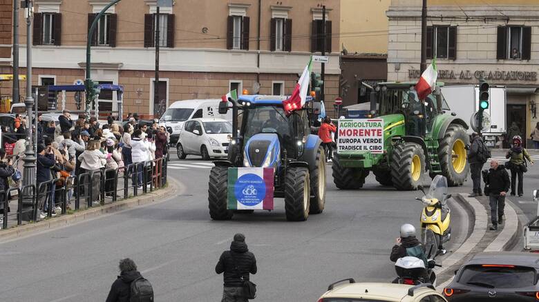 Ιταλία: Το κέντρο της Ρώμης θα «κατακλύσουν» την Πέμπτη χιλιάδες αγρότες