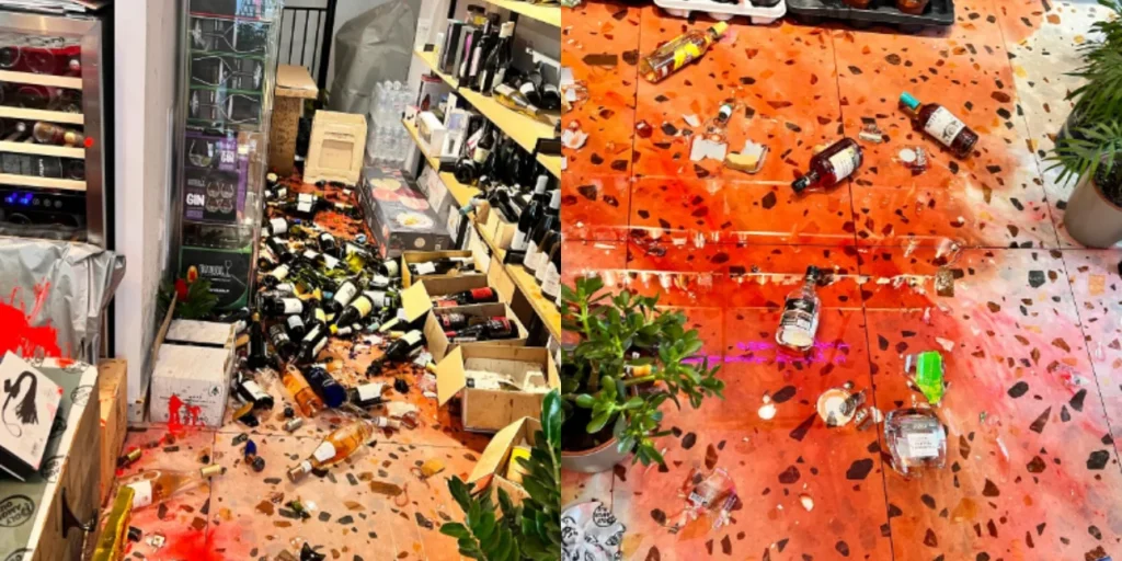 Εξάρχεια: Άγνωστοι βανδάλισαν γνωστό ανθοπωλείο – Έσπασαν δεκάδες μπουκάλια κρασιού και κατέστρεψαν τα λουλούδια