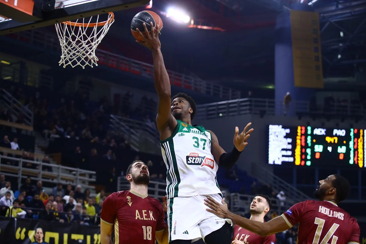 O Παναθηναϊκός νίκησε άνετα την ΑΕΚ με 89-69 στα Λιόσια