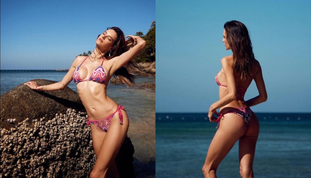 Η Αλεσάντρα Αμπρόσιο πόζαρε με μαγιό σε παραλία και «ανέβασε» τη θερμοκρασία (φώτο)