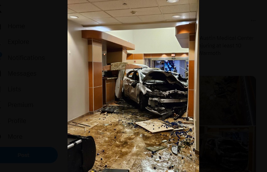 ΗΠΑ: ΙΧ έπεσε στα επείγοντα νοσοκομείου – Ο οδηγός σκοτώθηκε και πέντε ακόμη άνθρωποι τραυματίστηκαν (βίντεο)