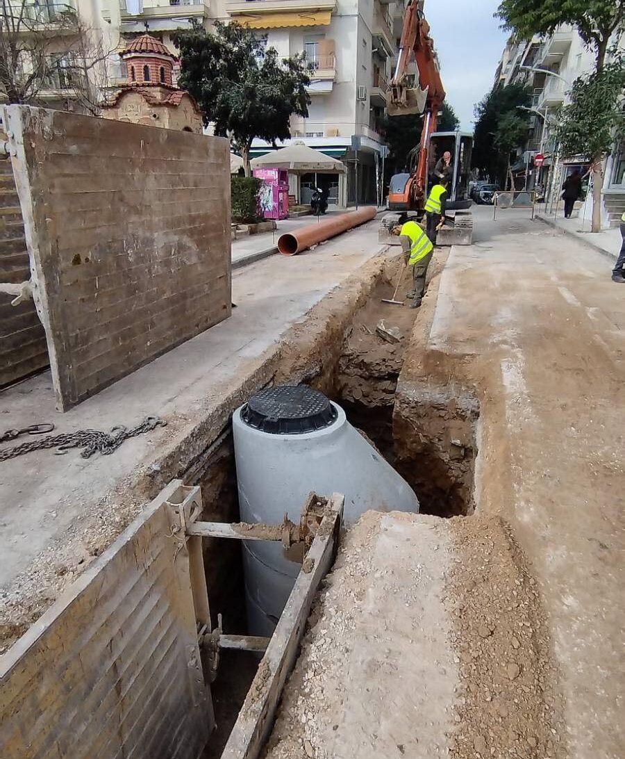 Θεσσαλονίκη: Εντοπίστηκε τμήμα βυζαντινού τείχους μετά από εργασίες της ΕΥΑΘ (φώτο-βίντεο)