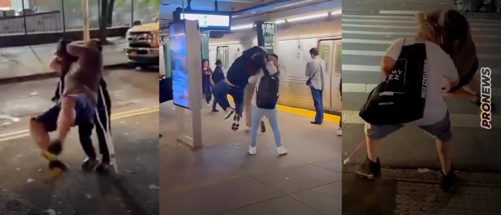 Βίντεο: Επικίνδυνος τύπος κάνει λαβές κατς σε τυχαίους ανθρώπους στους δρόμους της Νέας Υόρκης