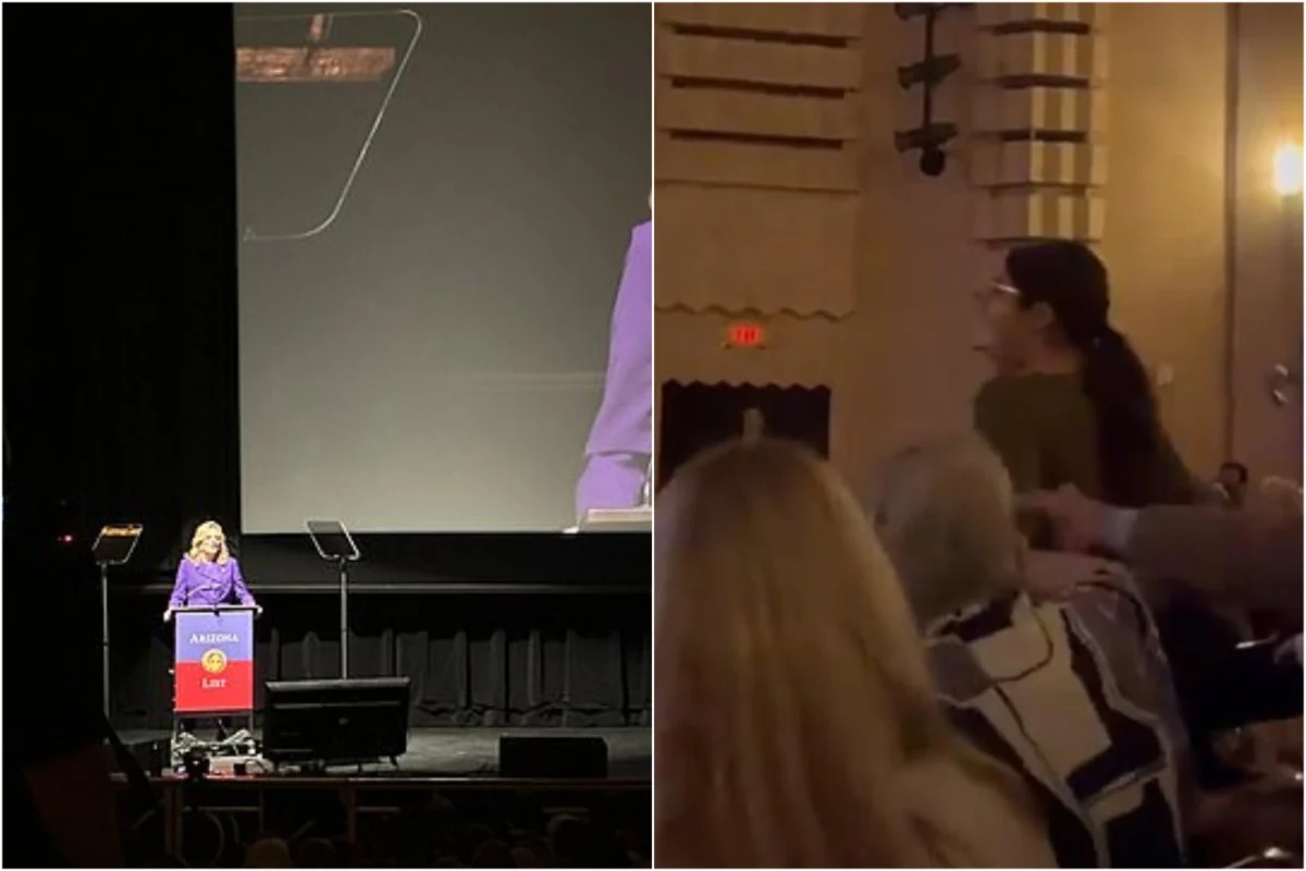 Διαδηλωτές διέκοψαν τέσσερις φορές την ομιλία της Τ.Μπάιντεν – «Εσύ και ο σύζυγός σου υποστηρίζετε τη γενοκτονία του παλαιστινιακού λαού»