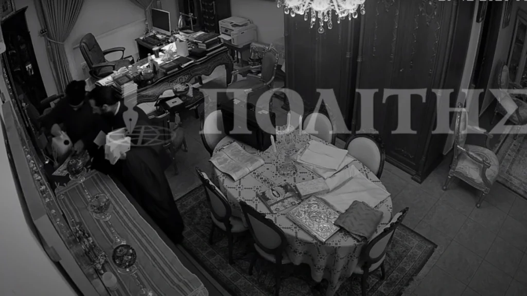 Κύπρος: Βίντεο με τον ηγούμενο και μοναχό της Μονής Οσίου Αββακούμ να ετοιμάζουν την απάτη με το «μύρο»