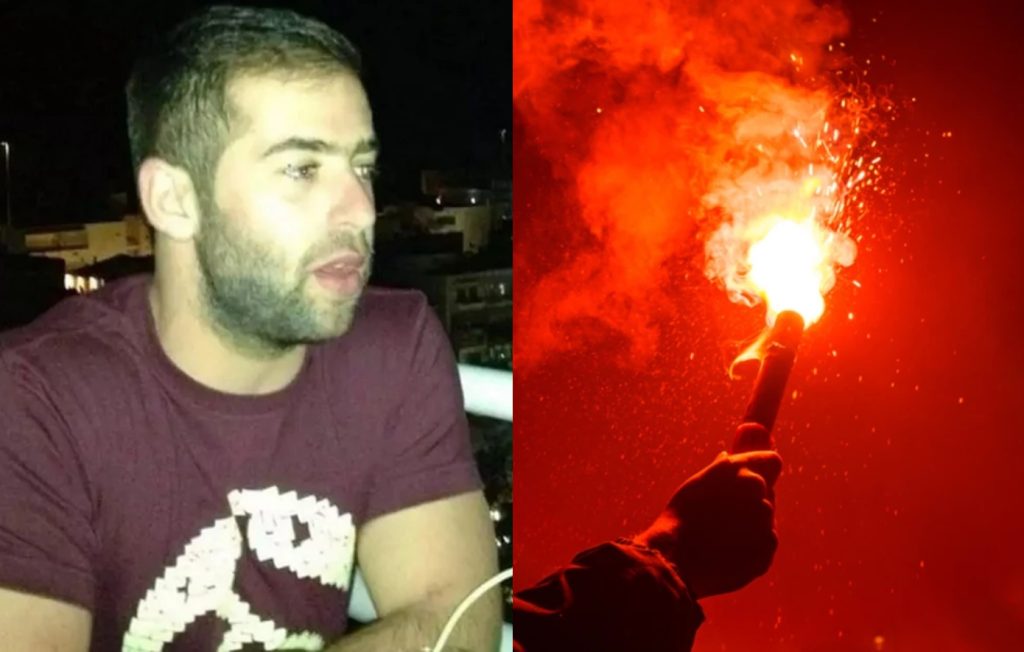 Θρήνος στην κηδεία του άτυχου Μανώλη που σκοτώθηκε από φωτοβολίδα στην Κρήτη (φώτο)