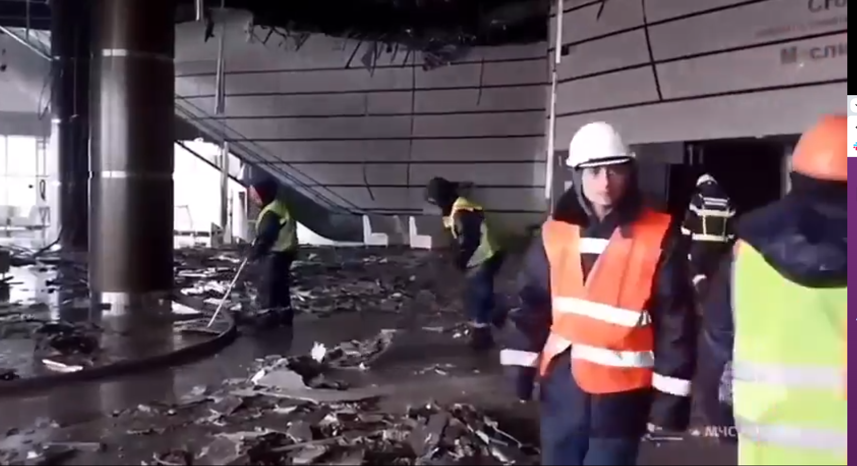 Μόσχα: Οι Αρχές απομακρύνουν τα μπάζα από το “Crocus Ηall” μετά το αιματοκύλισμα (βίντεο)