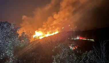 Υπό μερικό έλεγχο η φωτιά που καίει από χθες στην Αράχοβα Μεσσηνίας – Εκκενώθηκε προληπτικά ο οικισμός
