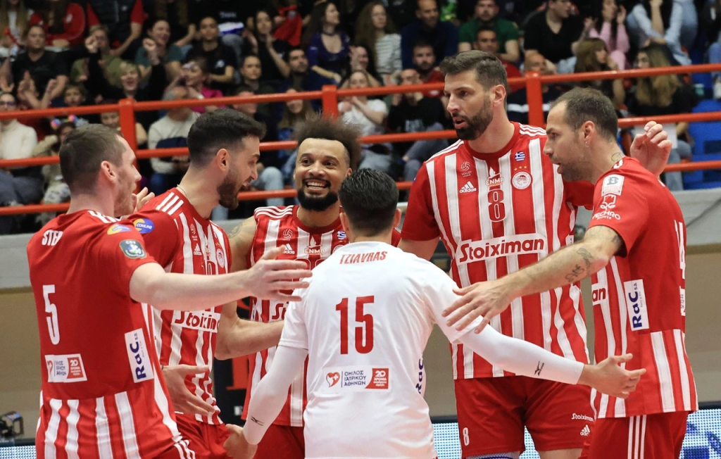 Βόλεϊ: Κυπελλούχος Ελλάδας για 17η φορά ο Ολυμπιακός – Νίκησε με 3-2 τον Μίλωνα (βίντεο)