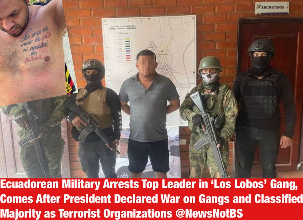 Ο στρατός του Ισημερινού συνέλαβε ηγέτη της διαβόητης συμμορίας των «Λύκων» (Los Lobos)