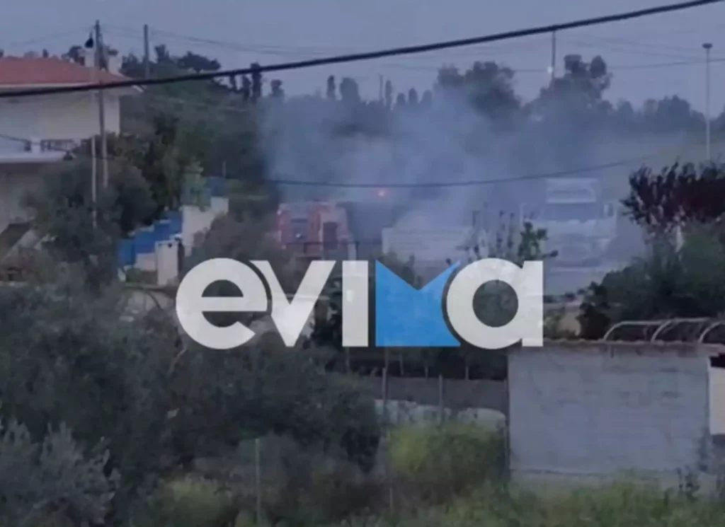 Χαλκίδα: Πυρκαγιά ξέσπασε σε αποθήκη σε κατοικημένη περιοχή