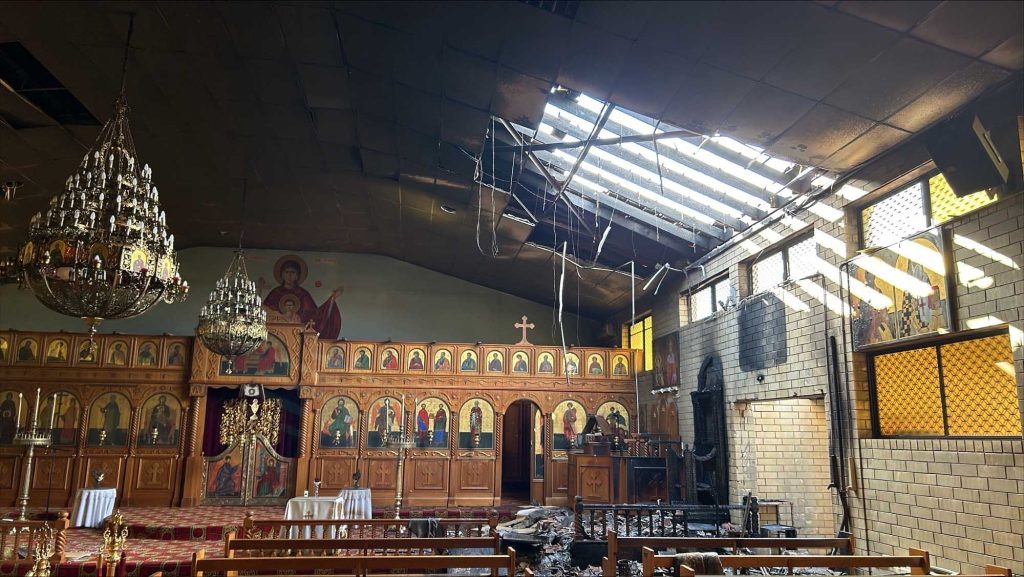 Φωτιά στην Ελληνική Ορθόδοξη Εκκλησία του Αγίου Ανδρέα στην Αδελαΐδα – Οι ζημιές εκτιμώνται σε 150.000 δολάρια