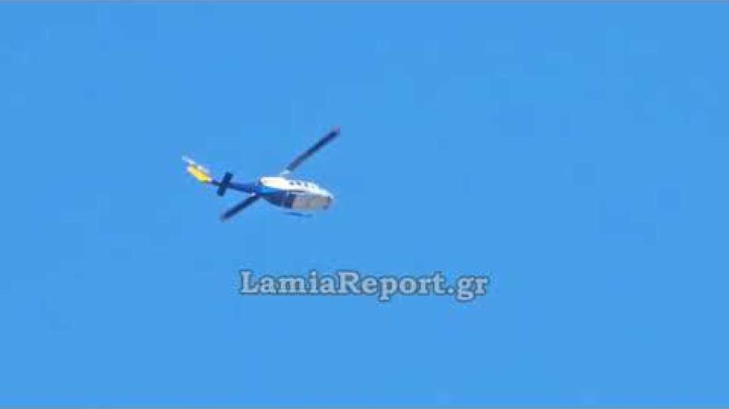 Δελφοί: Διάσωση τουρίστριας που είχε τραυματιστεί σε δύσβατη περιοχή με ελικόπτερο