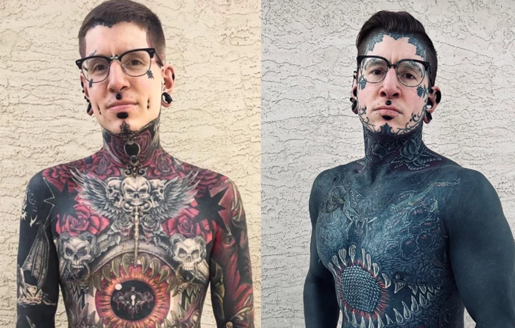 Ο άνθρωπος με τα περισσότερα τατουάζ στον κόσμο – Πόσα χρήματα έχει ξοδέψει (φώτο)