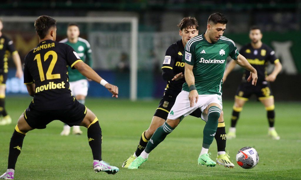 Ο Παναθηναϊκός έφυγε νικητής από την έδρα του Άρη με σκορ 2-0