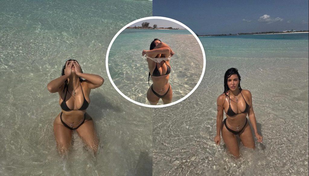 «Αν η ομορφιά ήταν έγκλημα θα ήσουν τόσο ένοχη»: Η Κιμ Καρντάσιαν ποζάρει με μαγιό και προκαλεί «πανικό» (φώτο)