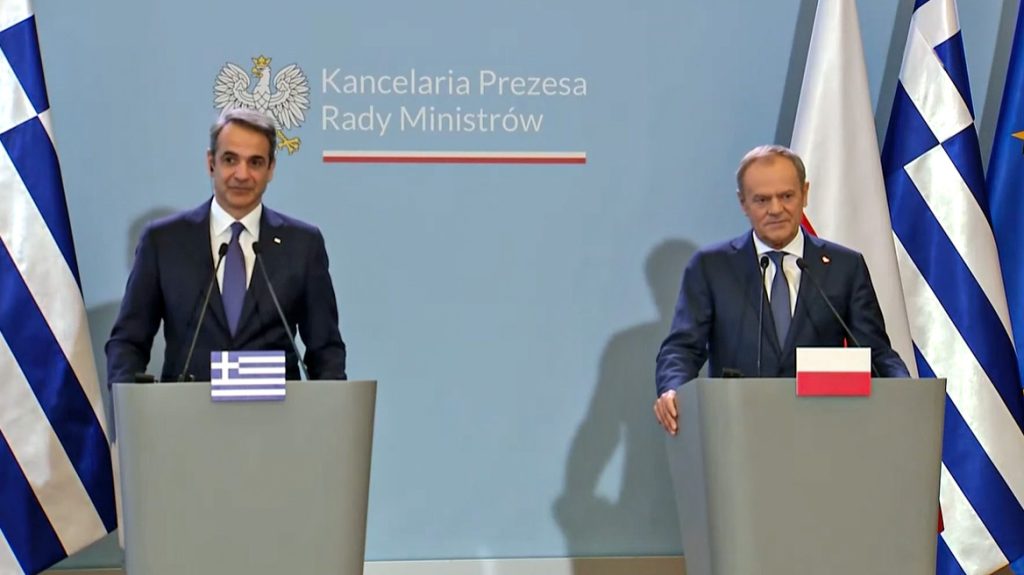 Κοινές δηλώσεις Κ.Μητσοτάκη-Ν.Τουσκ: «Συνεχίζουμε τη στήριξη στην Ουκρανία»