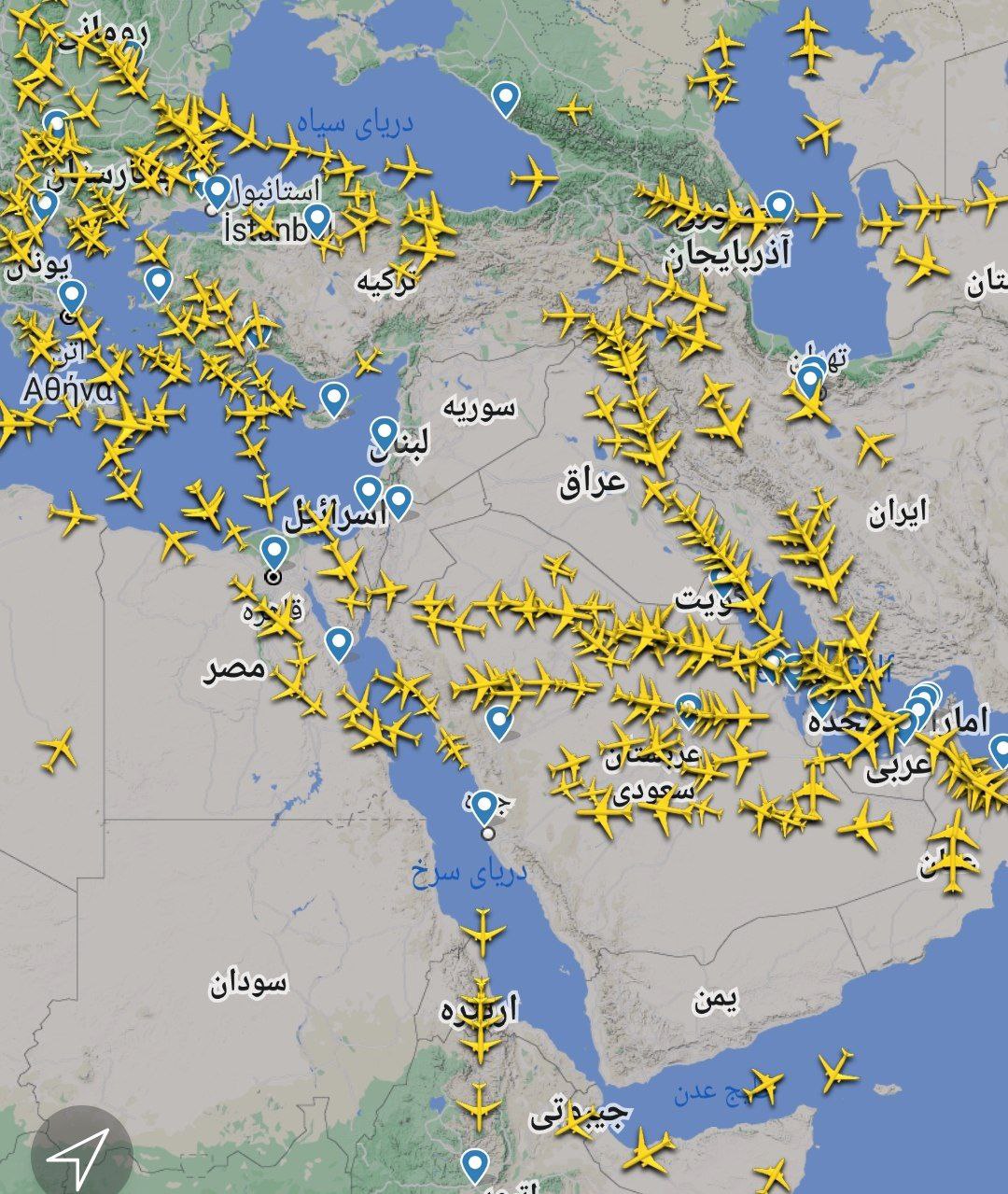 Ιράν: Δεν παρατηρείται διακοπή της εναέριας κυκλοφορίας πάνω από το έδαφός του