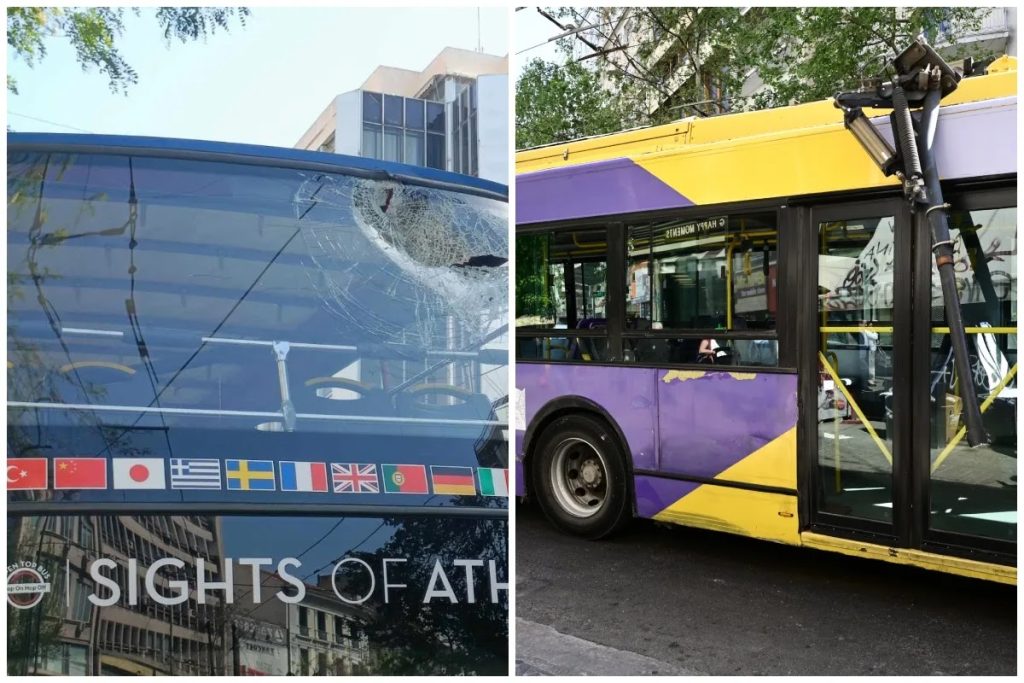 Η ανακοίνωση της ΟΣΥ για το ατύχημα με το τουριστικό λεωφορείο και το τρόλεϊ στην Πανεπιστημίου