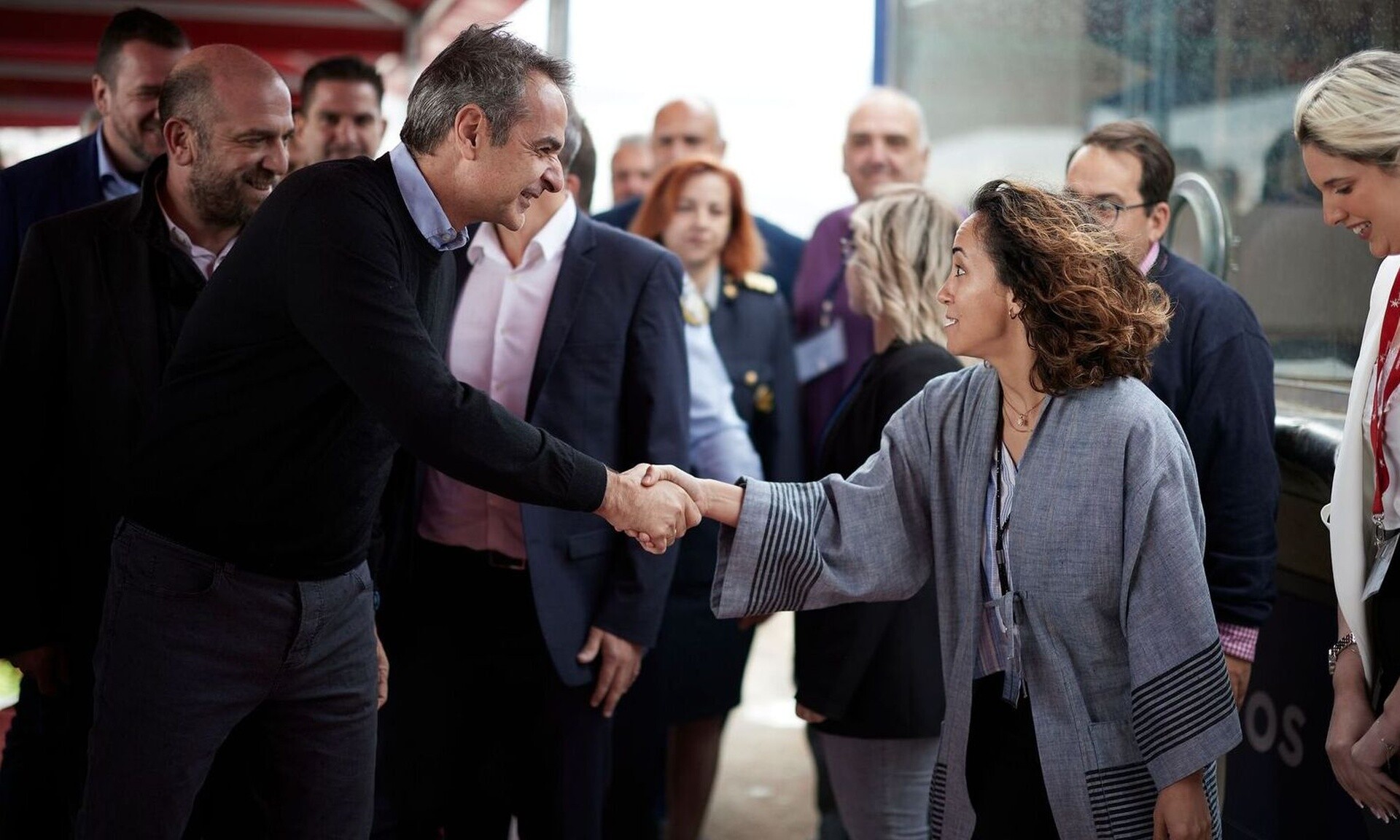 Κ.Μητσοτάκης σε Τούρκους τουρίστες στη Μυτιλήνη: “Good morning, good morning, welcome”