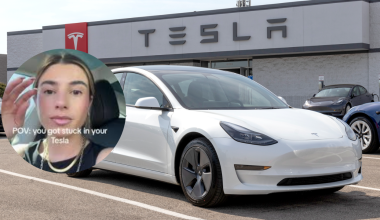 Οδηγός εγκλωβίστηκε μέσα σε Tesla – «Ελπίζω να μην μου τελειώσει ο αέρας» (βίντεο)