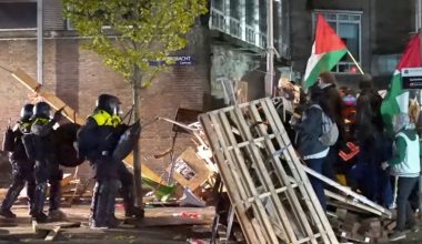 Άμστερνταμ: Αστυνομικοί συγκρούστηκαν με διαδηλωτές στο πανεπιστήμιο UvA