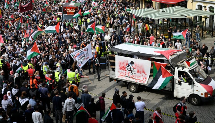 Σουηδία: Χιλιάδες διαδηλωτές ζητούν να αποκλειστεί το Ισραήλ από τη Eurovision