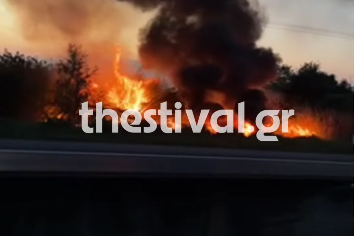 Βίντεο: Η στιγμή που τυλίγεται στις φλόγες το όχημα των δραστών της εκτέλεσης στη Σταυρούπολη