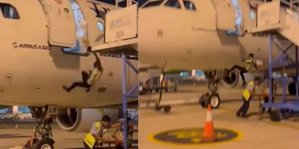 Βίντεο: Υπάλληλος της αεροπορικής TransNusa πέφτει από αεροσκάφος μετά την απομάκρυνση της σκάλας 
