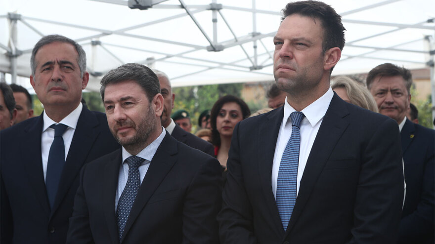 Θεσσαλονίκη: Σε διπλανές θέσεις Σ.Κασσελάκης και Ν.Ανδρουλάκης στις εκδηλώσεις για την Γενοκτονία των Ποντίων (φώτο)